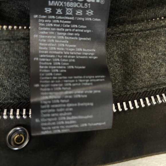 $1500 BNWOT Barbour Supa Corbridge Waxed Cotton Jacket w/ Deep Pile Lining L- XL - Picture 8 of 16